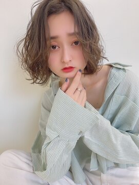 ルービック 和歌山(Rubik's) 小顔オリーブカラー甘辛ミックスボブ