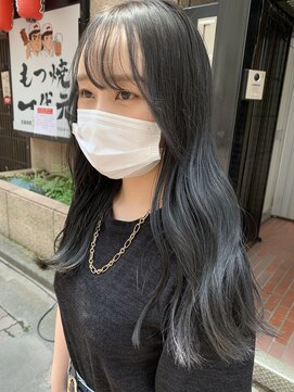 エクラート 大宮店(ECLART) ブリーチなし!ネイビーブルーカラー♪