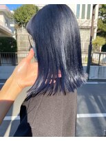 ナル(nalu.)&nbsp;ブルーブラック / ネイビーカラー / 切りっぱなし