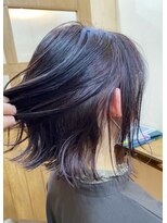 ルポル 大通店(rupolu)&nbsp;パープルのインナー・ボブスタイル