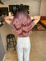 メリー オオサカ(Merly Osaka)&nbsp;一言で可愛すぎるピンクバレイヤージュ_ほんのりラベピンク_