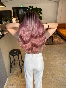 メリー オオサカ(Merly Osaka) 一言で可愛すぎるピンクバレイヤージュ_ほんのりラベピンク_