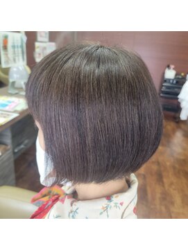 ヘアリゾート フロム ココ(HairResort fromCoCo) 脱白髪染め◆艶感アップのボブスタイル◆ビフォー写真あり
