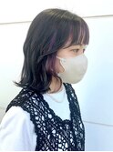 パープルインナーミディアム/インナーカラー/髪質改善/下北沢