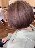 丸みシルエットボブ
