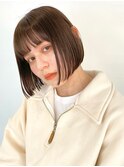 【LIANCA】ミニボブ/シアーベージュ