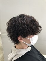 オーシャントーキョー(OCEAN TOKYO)&nbsp;メンズパーマツイスパ波巻きスパイラルマッシュセンターパート