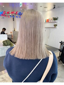 ゲーム 原宿店(GAME) ミルクティーベージュ/ダブルカラー/ケアブリーチ/髪質改善/原宿