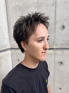 オーシャントーキョー ホワイト 原宿(OCEAN TOKYO WHITE) アップバング　メンズショート　スパイキーショート