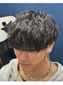 波巻きマッシュパーマ