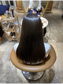イメチェン外ハネボブ美髪ワイドバングレイヤー髪質改善縮毛矯正