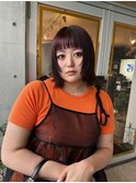 赤髪＋オン眉＋顔まわりレイヤー