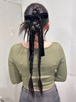 ディーバ 渋谷(D.I.E.V.A)&nbsp;韓国 リボンでカチモリヘアセット 渋谷 Y2K