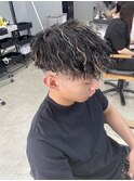 メンズパーマ×メッシュ