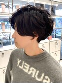大人ショート/ショートボブ/白髪ぼかしハイライト/武蔵小杉