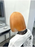くびれヘア/アプリコットオレンジ/夏のヘアアレンジ/栄