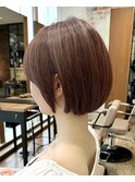 “岩田莉奈”うる艶カラー30代40代50代丸みショートひし形新宿