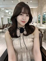 フォルテ 表参道店(FORTE)&nbsp;くびれヘア/アプリコットオレンジ/ハイライトカラー