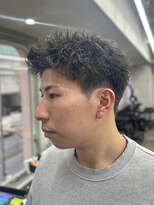 ニコ トウキョウ ロジック(nico TOKYO Logic)&nbsp;刈り上げアップバングスパイキーショートパーマスパイラルパーマ