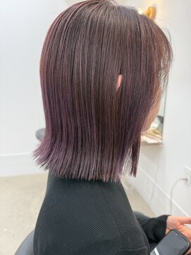 アニー 松戸(ANNI) ホワイトグレージュ/ミニウルフ/デジタルパーマ/チェリーブラウ