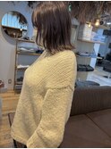 [kichi.] 伸ばしかけロブ×ブラウングレージュ