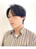 〈noe〉ナチュラルセンターパート × ダークブルーグレージュ