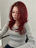 ヴィヴィー 青山表参道店(ViVIE) ブリーチなしダブルカラー/ワインレッド
