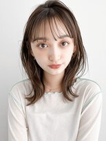 リヤン 表参道(lyann)&nbsp;前髪小顔カットデジタルパーマダークブルーこなれヘア美髪
