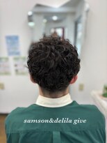 サムソンアンドデリラ ギブ(samson&delila give)&nbsp;ツーブロック&ショートスパイラルパーマ