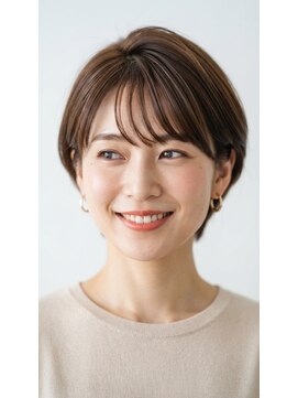 ソーエン バイ ヘッドライト 横須賀中央(soen by HEADLIGHT) 小顔見え◎首元すっきり大人ショートボブ 30代40代50代