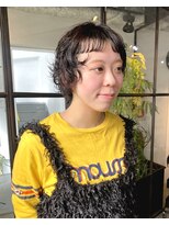 オトソーデン(Oto-soden) オン眉マッシュショート×パーマ