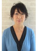 上品な柔らかいショートスタイル