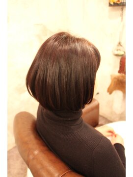 ヘアー ドレス ファーゴ 武蔵浦和(HAIR DRESS Fa go) 前下がりつやボブ