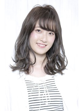 フィールエー 南吉成店(feel.a) ミディアム無造作カールスタイル