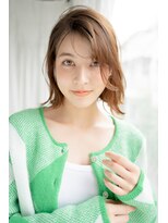 マグノリア オモテサンドウ(MAGNOLiA Omotesando)&nbsp;フェザーバングで魅せる大人かわいいニュアンスボブレイヤー