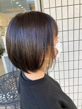 スタジオ アルファプラス 日暮里店(studio α+) ボブレイヤー+イヤリングカラー【スタジオアルファプラス】