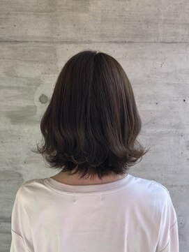 代30代ナチュラルくびれボブ毛先パーマ肩ラインモテ髪 L メイプルフェロー Maple Fellow のヘアカタログ ホットペッパービューティー