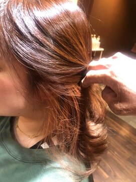 リセット 茨木店(ReSET) オレンジベージュ☆インナーカラー