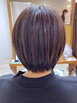 モリオ フロム ロンドン 成増店&nbsp;【morio成増/児玉】丸みショートボブ　ラベンダーアッシュ