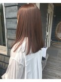 オレンジベージュで柔らかな印象に