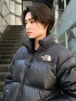 アイティーバイアルバム 八王子店(IT by ALBUM) メンズワンホン_波巻き束感ショートツーブロックマッシュ_39108