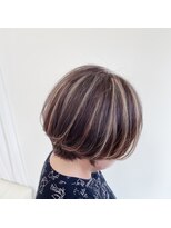 ヘアビータ 松前店(HAIR vita)&nbsp;【vita/ren】ショートボブ×コントラストハイライト