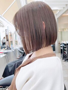 リール 銀座(R'EEL) 赤み消し透明感ストレートボブ