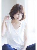 【寺尾拓巳】大人かわいいグレージュ透明感ひし形ボブ