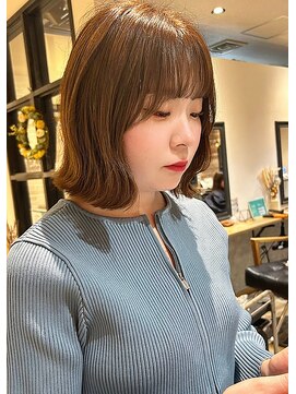 トッカ 札幌(tocca) 【熊澤】切りっぱなしボブ/イルミナカラー/ベージュカラー