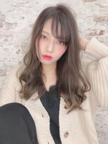 ヘアーズ ベリー 平尾店(hairs BERRY)&nbsp;BERRY波巻きウェーブブロンドベージュ無造作パーマアッシュ