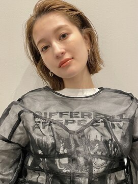 ベル 銀座5丁目店(Belle) 前髪なし短すぎない切りっぱなしボブ【銀座】