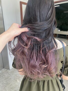 ソピ バイ インビテーション(sopi by invitation) グラデーションカラー/裾カラー/ピンク/ピンクラベンダー/*35