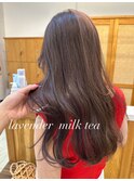 ラベンダーグレージュヘア