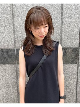 サンクス イース(SANKS . iisuu) モノベーシュ×セミロング